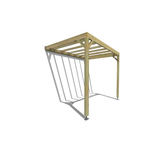 Pergola bois • 3m x 2m • adossée • sens profondeur • livraison comprise