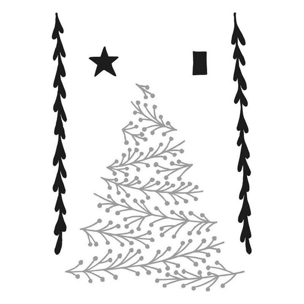 Matrice de découpe et d'embossage 9,5 cm - sapin