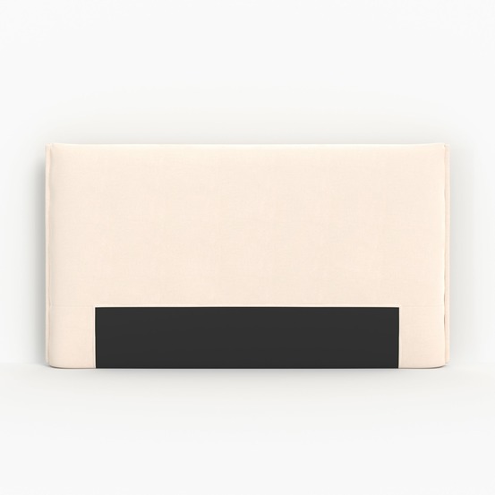 Safia-tête de lit en tissu blanc déhoussable 160 cm