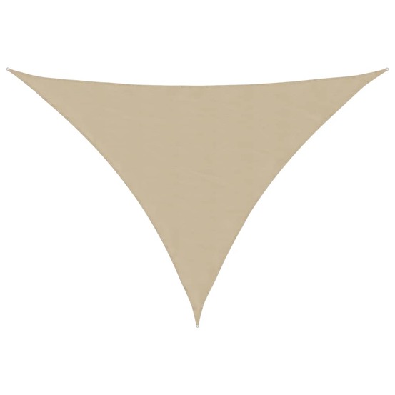 Voile de parasol tissu oxford triangulaire 4x5x6,4 m beige