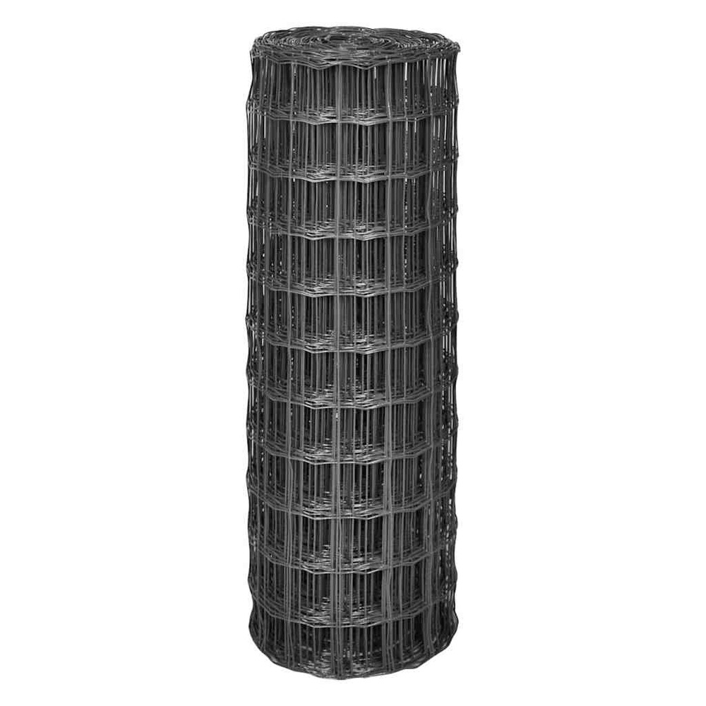 Clôture euro acier 10 x 1,2 m gris