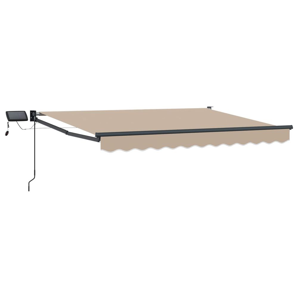Store rétractable manuel avec leds 3,5 x 2 m