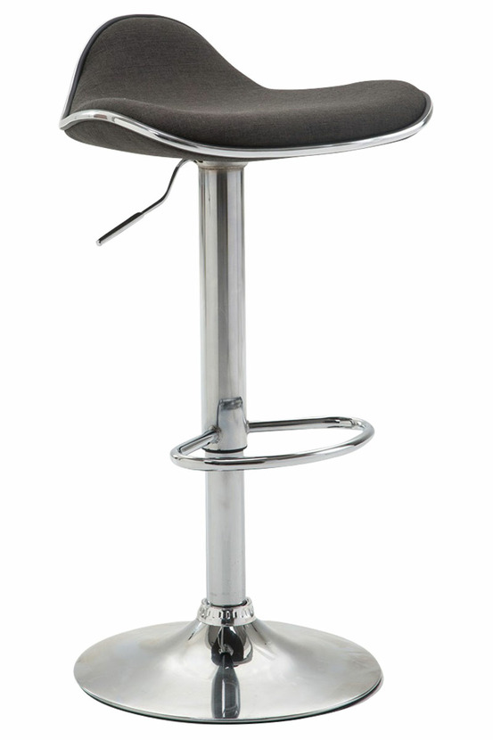 Tabouret de bar shanghai tissu chrome
