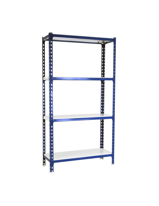 Etagère légère sans vis simonclick 4/400 1500 bleu/blanc bleu/blanc 1500x900x400 - simonrack