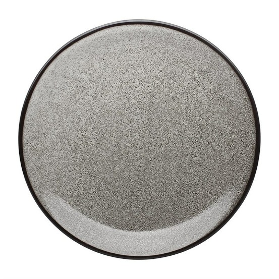 Assiette plate ronde 230mm mineral - lot de 6 - olympia