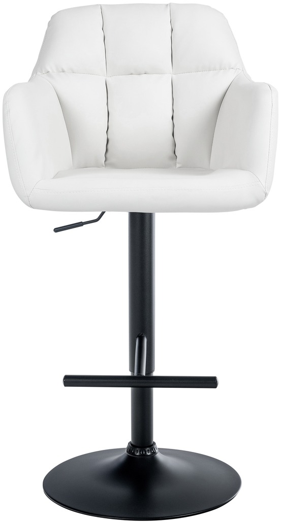 Tabouret de bar natoma simili cuir noir