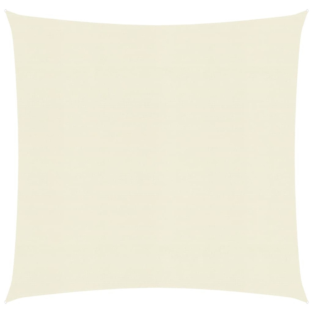 Voile toile d'ombrage parasol 160 g/m² 5 x 5 m pehd crème
