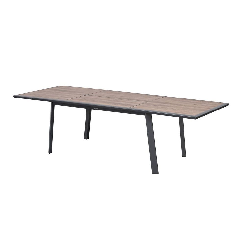 Table de jardin 10 places pavane extensible gris graphite