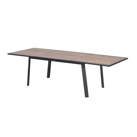 Table de jardin 10 places pavane extensible gris graphite