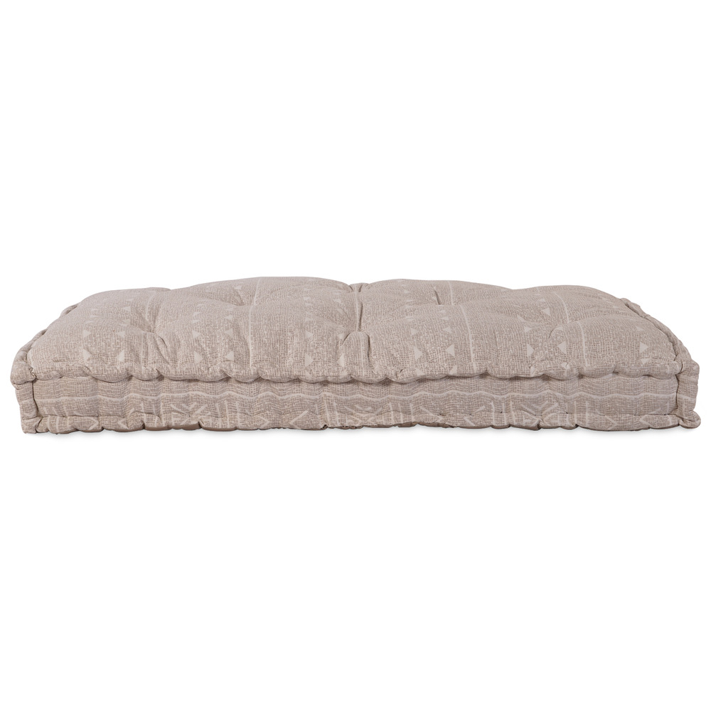 Coussin palette beige 120x80x12 cm tissu