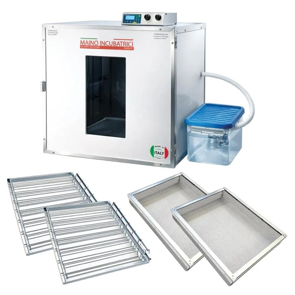Couveuse + 2 tiroirs caille à poule + 2 paniers d'éclosion + 1 kit humidification