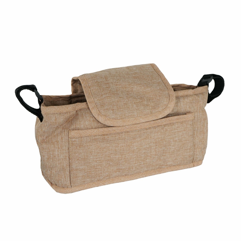 Sac caddy pour poussette pour animaux de compagnie beige