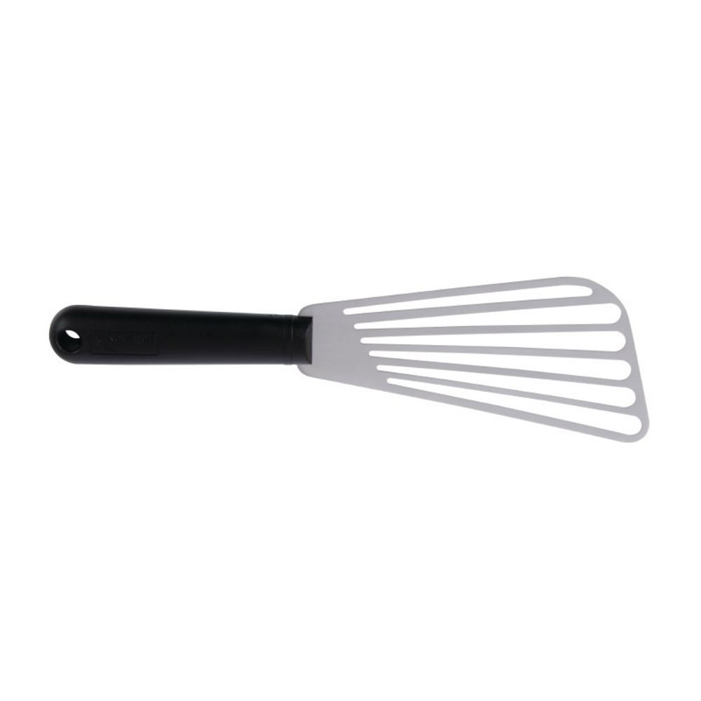 Spatule professionnelle flexible ajourée lame inox deglon - 280 mm