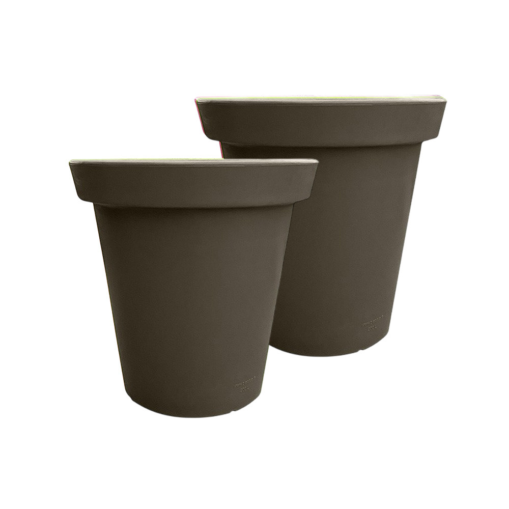 Pot de fleurs rond xxl delight 200l - lot de 2