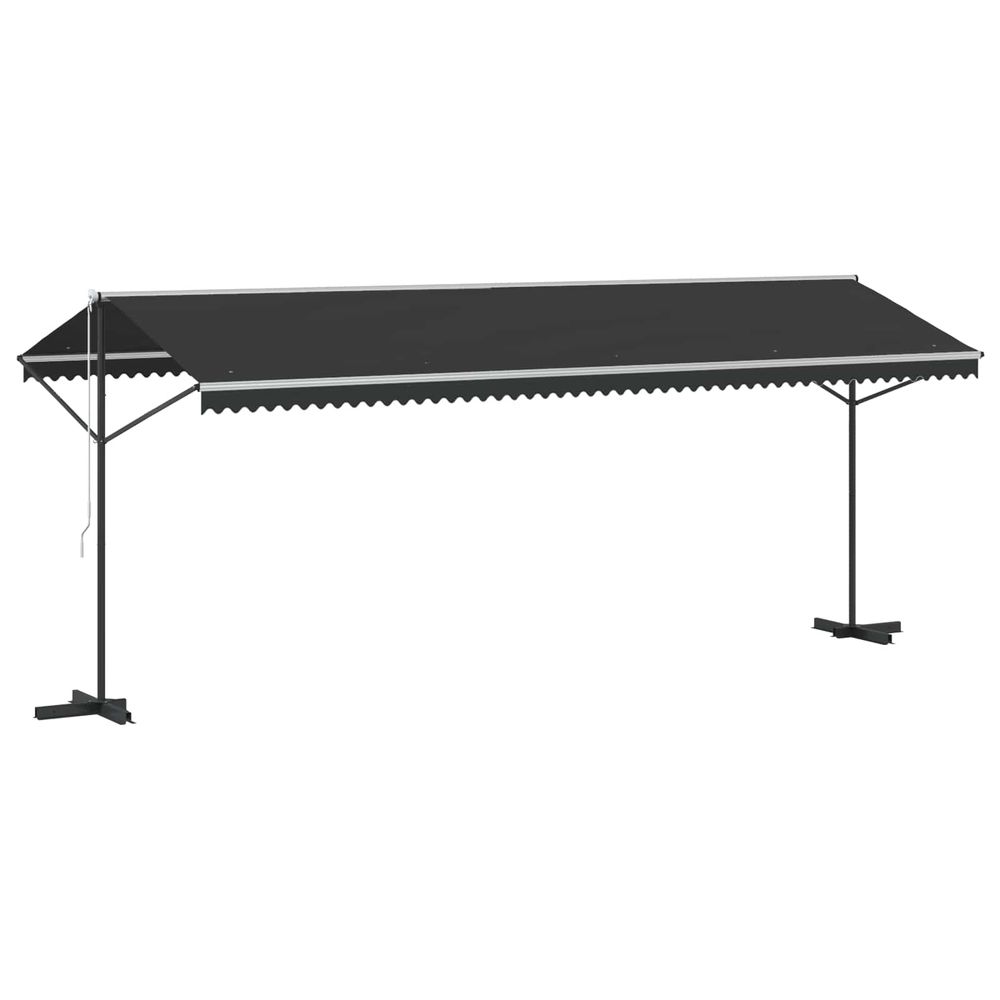Auvent sur pied 600 x 300 cm anthracite