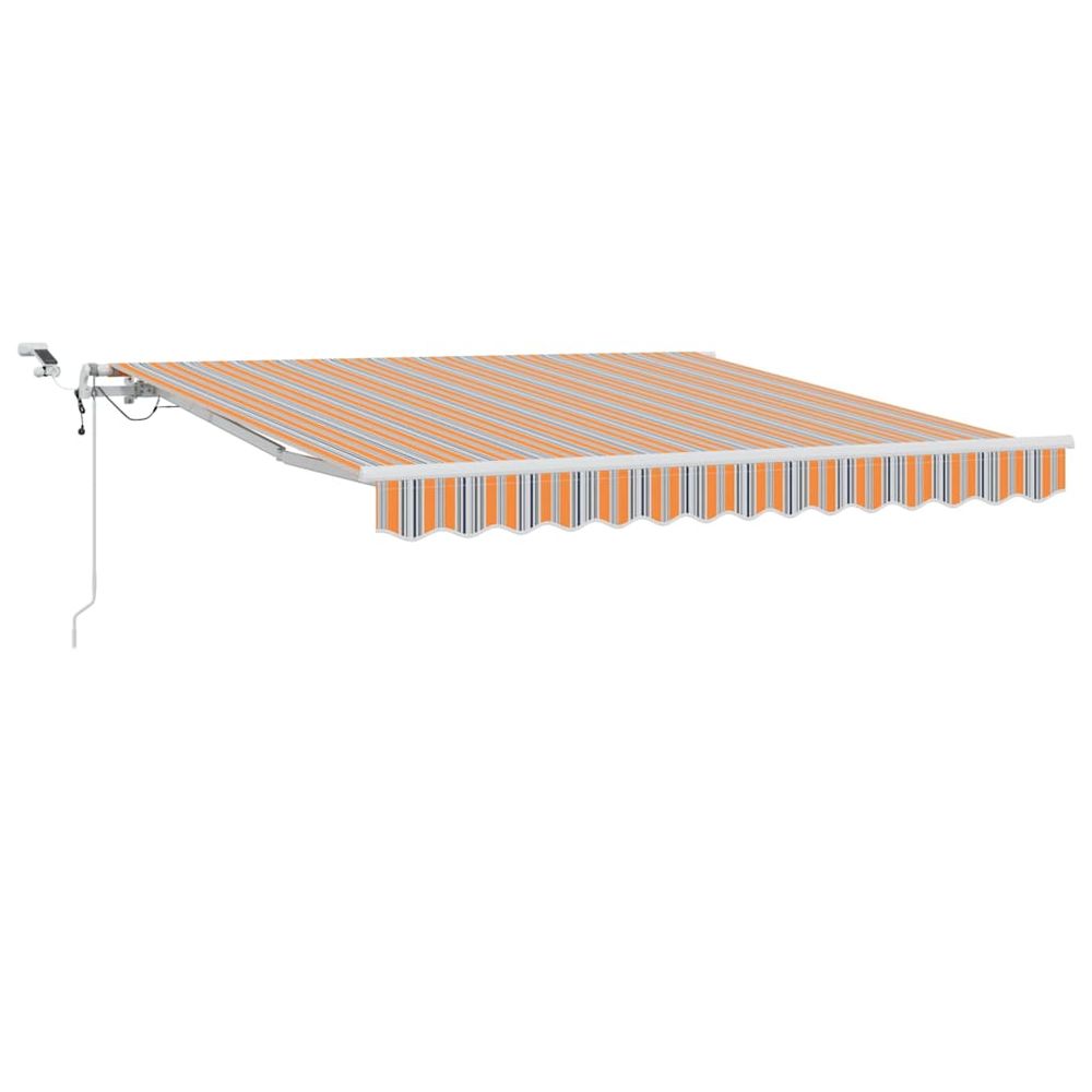 Auvent rétractable multicolore 350 x 250 cm polyester