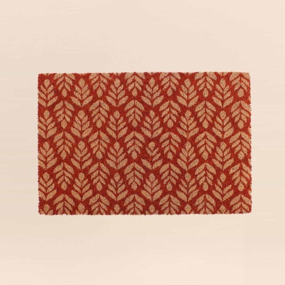 Paillasson coco imprimé zig zags 40x60cm