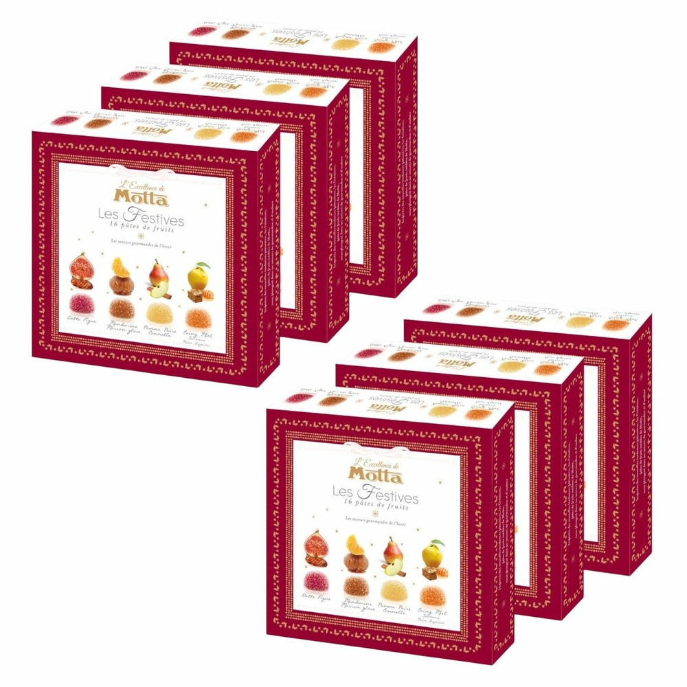Coffret de pâtes de fruits excellence les festives - motta