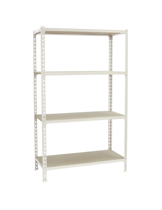 Etagère légère sans vis maderclick plus 4/300 1500 blanc/bois blanc/bois 1500x1000x300 - simonrack