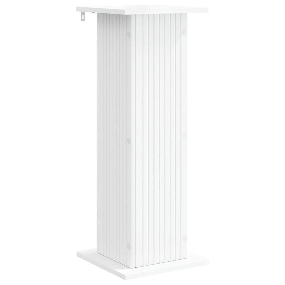 Support de plante blanc 30,5 x 30 x 80,5 cm bois d'ingénierie