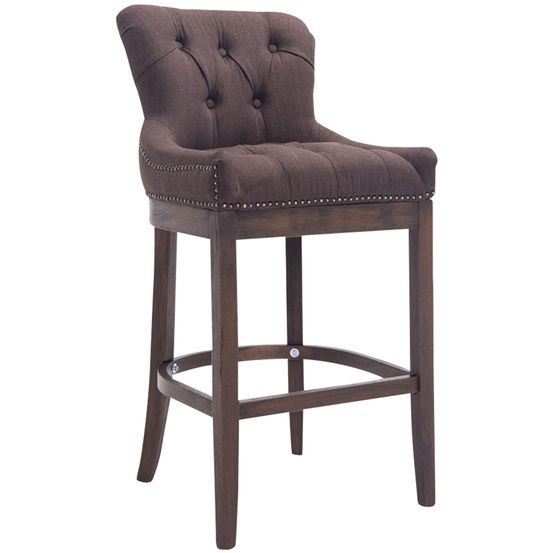 Tabouret de bar lakewood tissu, antique