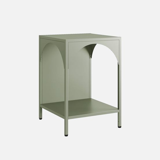 Table de chevet, table d'appoint industrielle métal