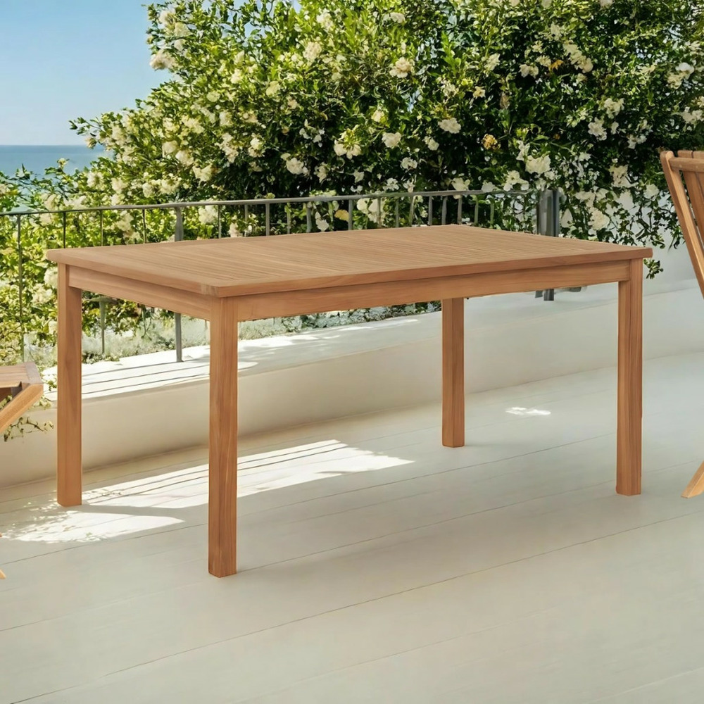 Table de jardin en teck massif 150 frida