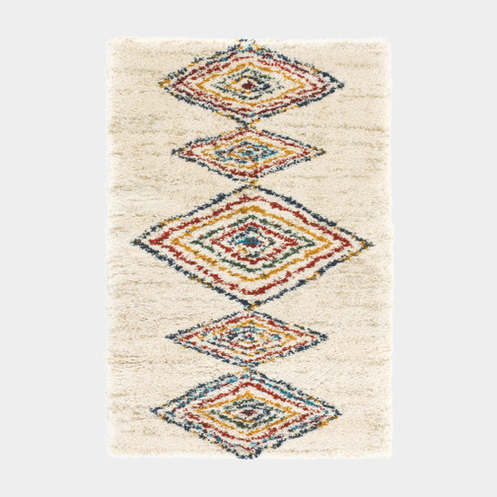 Tapis motif berbère - himalaya beige - 80 x 150 cm