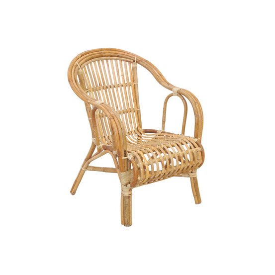 Fauteuil en poelet naturel