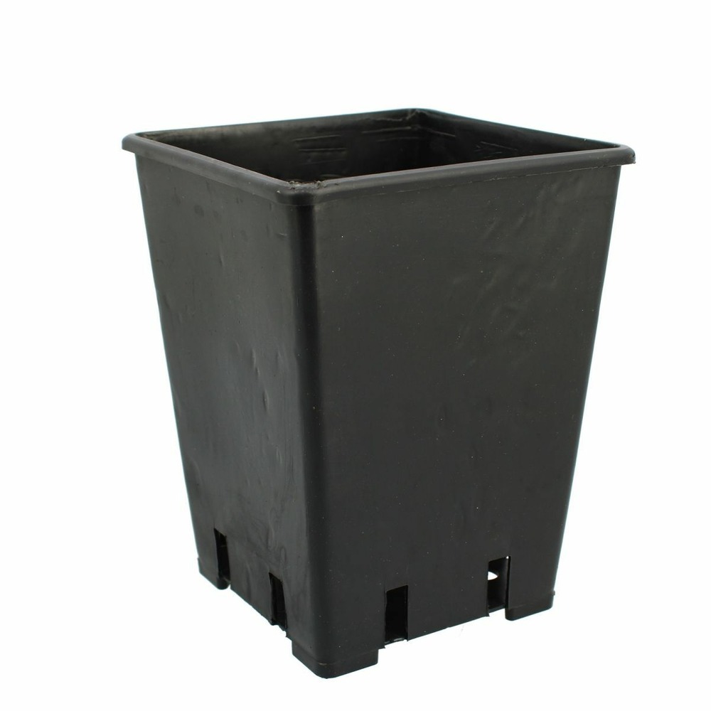 Pot carré noir haut 3.4 litres - 15 x 15 x 20cm lot de 20