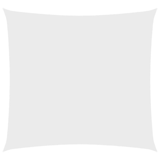 Voile de parasol tissu oxford carré 5x5 m blanc