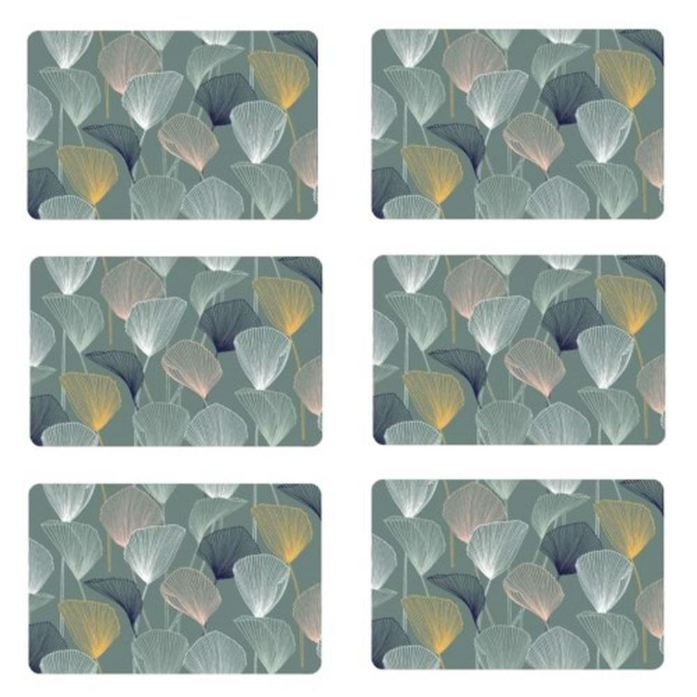 Lot de 6 sets de table cottey - 28 x 43 cm - bleu