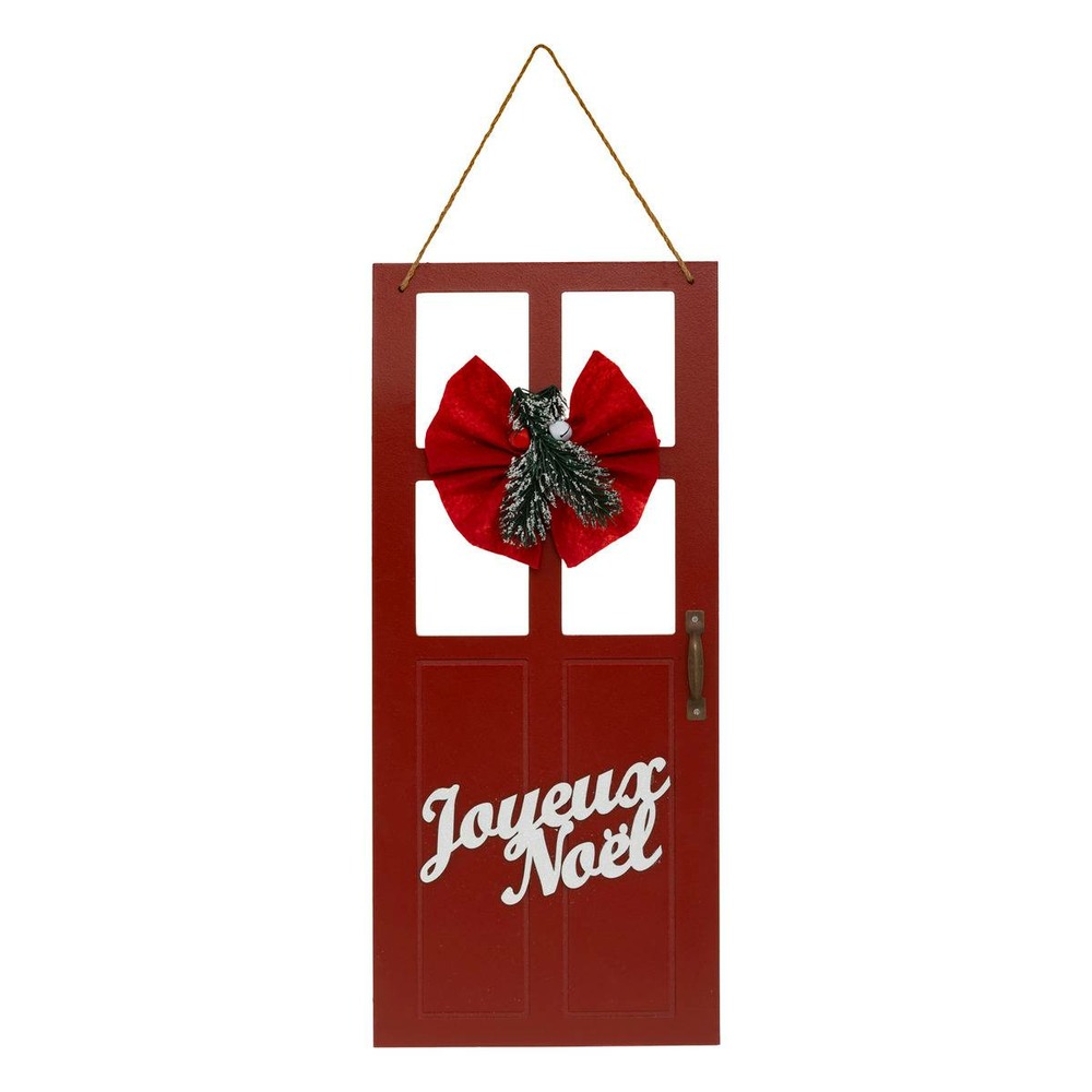 Susp porte bois rouge h50