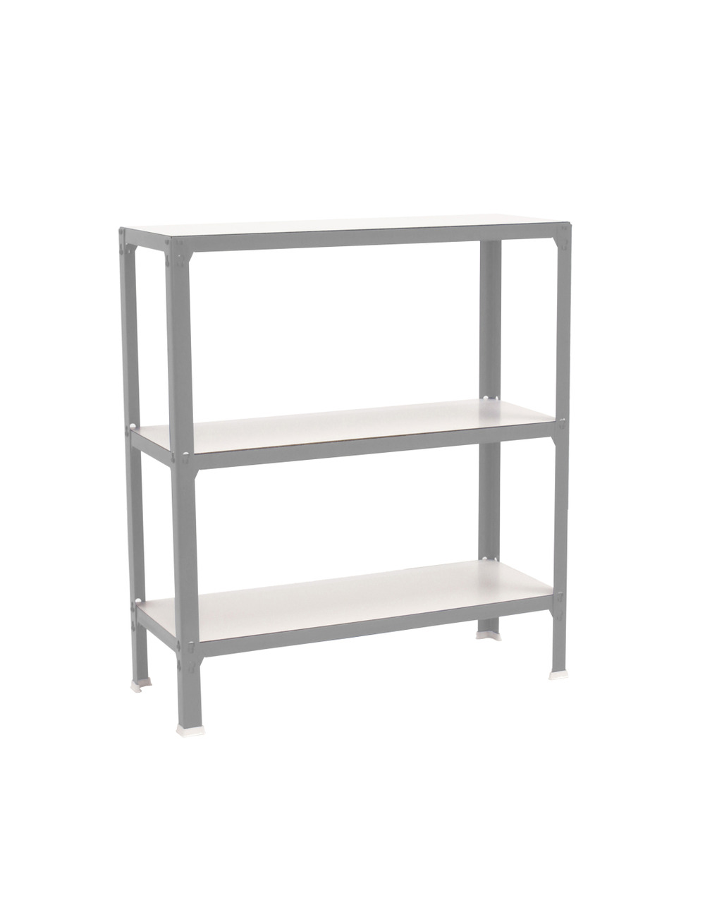 Etagère légère sans vis simonhome click wood mini 3/300 gris/blanc gris/blanc 900x800x300 - simonrack