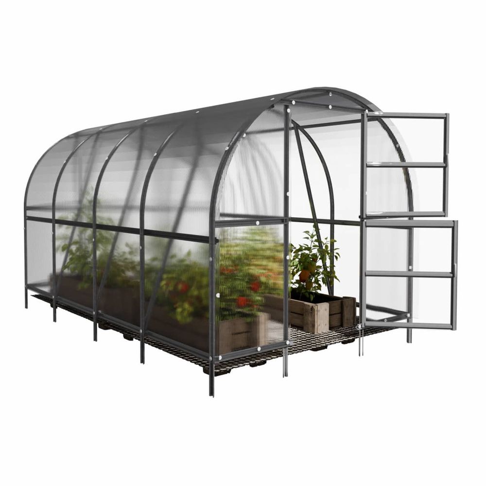 Serre en polycarbonate baltic lt extra 12m² (3x4m), 4mm, pack 6 accessoires