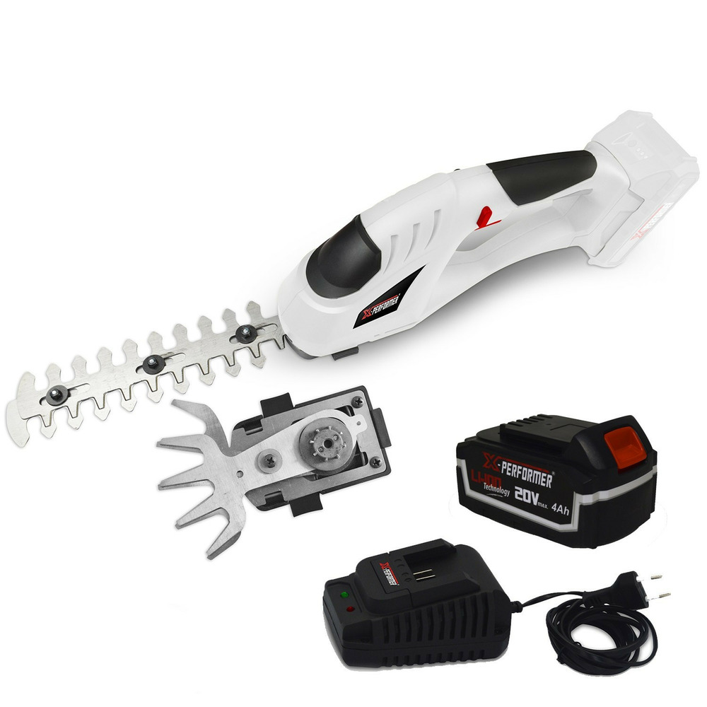 Cisaille de jardin portative - sculpteur de haies 2 en 1 - 20v - xperformer xpcsth20li - batterie 4ah et chargeur inclus