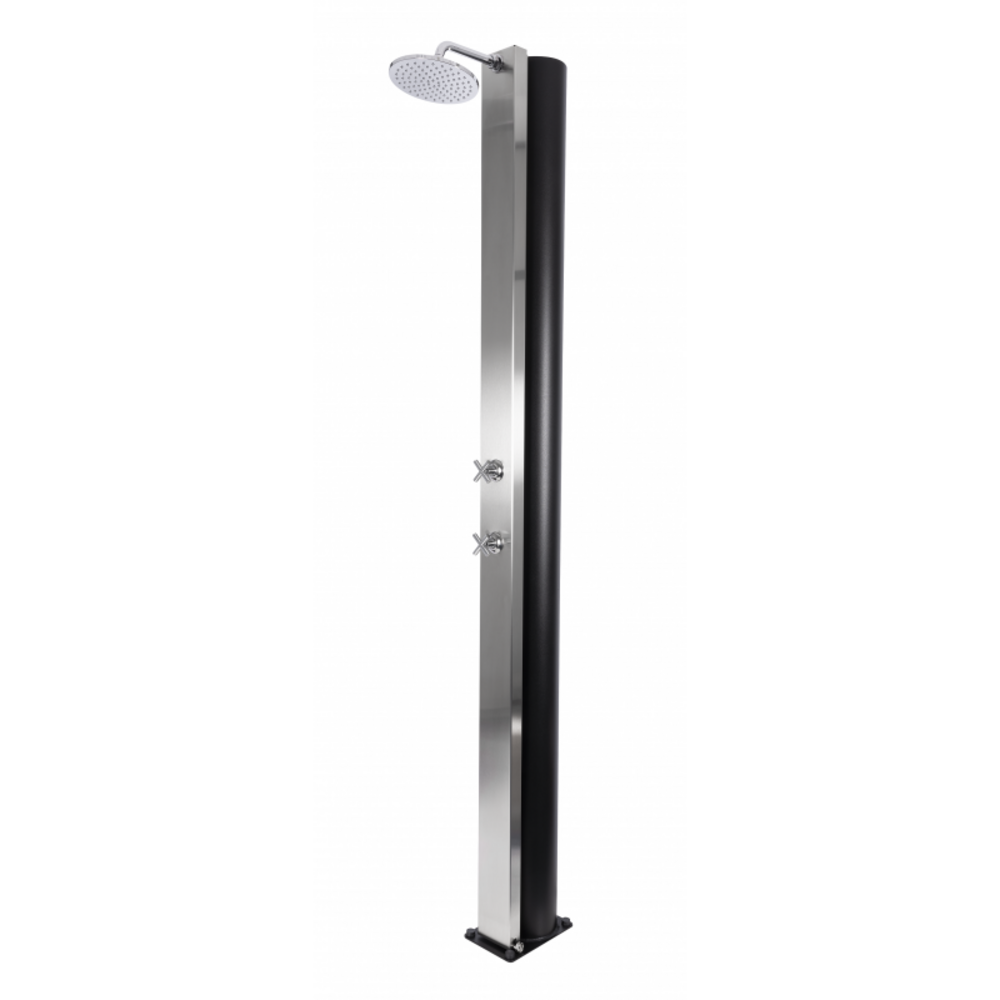 Douche de piscine solaire cross acier inoxydable 40l