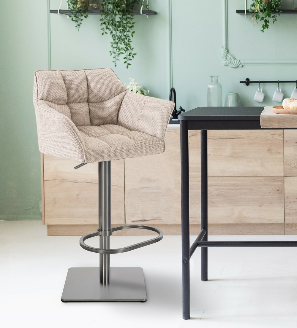 Tabouret de bar damaso e tissu