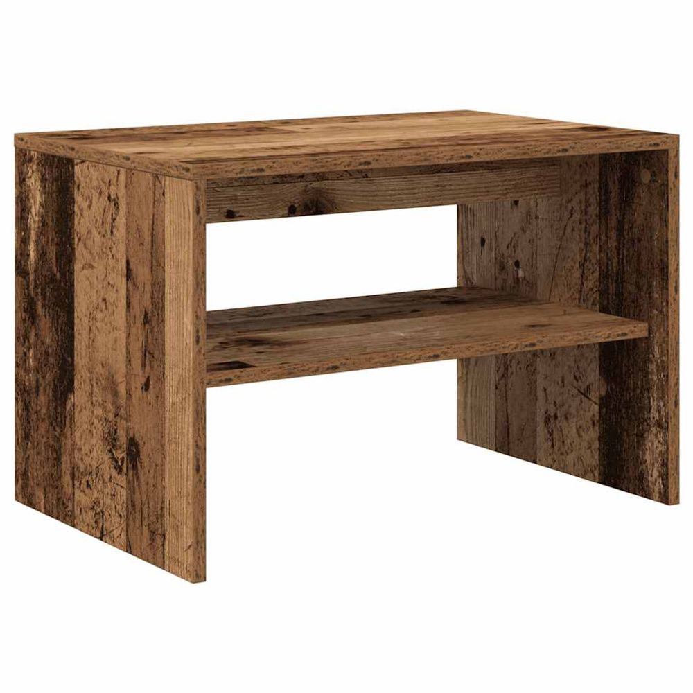 Meuble tv vieux bois 60x40x40 cm bois d'ingénierie