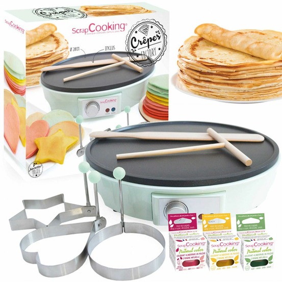 Crepe factory avec colorants naturels
