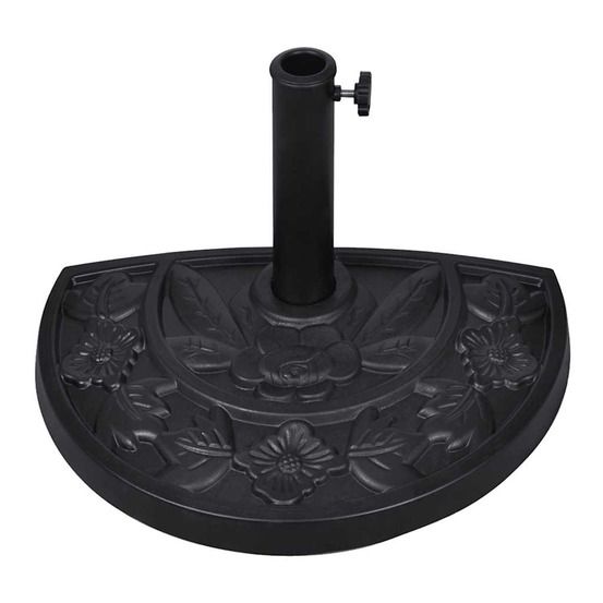 SOCLE DE PARASOL DEMI ROND RES-(866550)