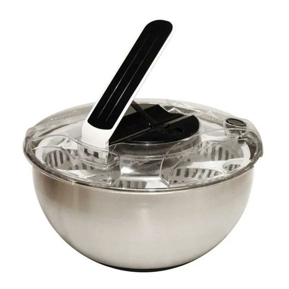 Essoreuse à salade acier inoxydable à piston 28x17,5cm