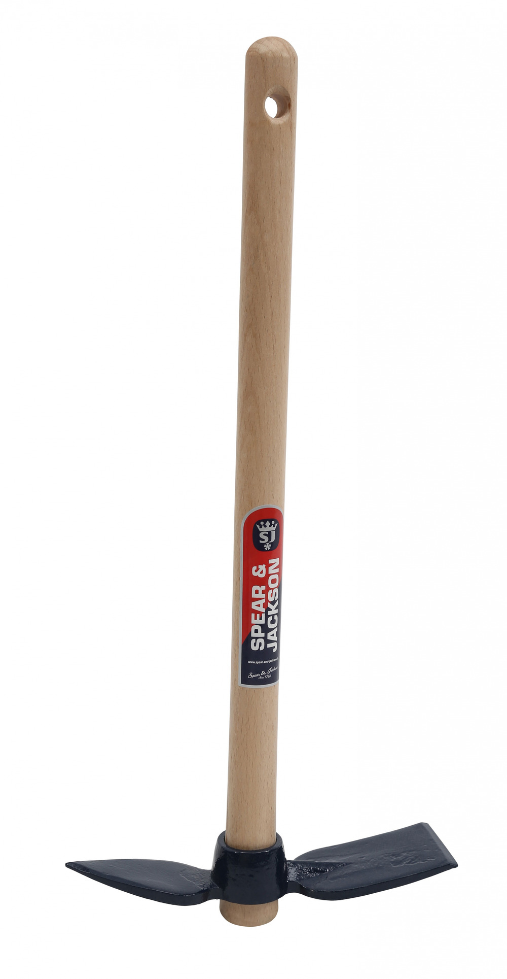 Serfouette forgée panne et langue de 21 cm manche bois