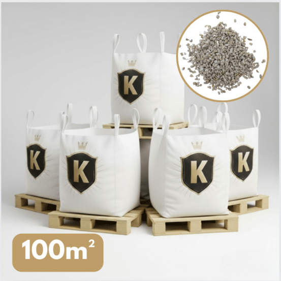 Gravillons calcaire blanc 6/10 mm – pack 5 big bag +/- 1,5t – 100 m²