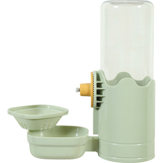 Distributeur d'eau 750 ml vert pour lapin et cochon d'inde.