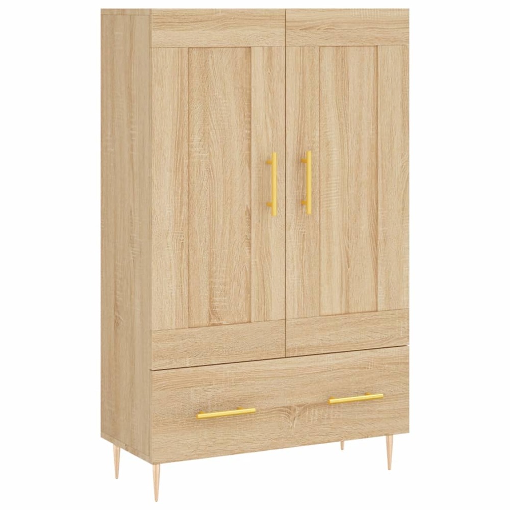 Buffet bahut commode armoire meuble de rangement organisateur cuisine salle de séjour salon haut sonoma 69,5 x 31 x 115 cm bo