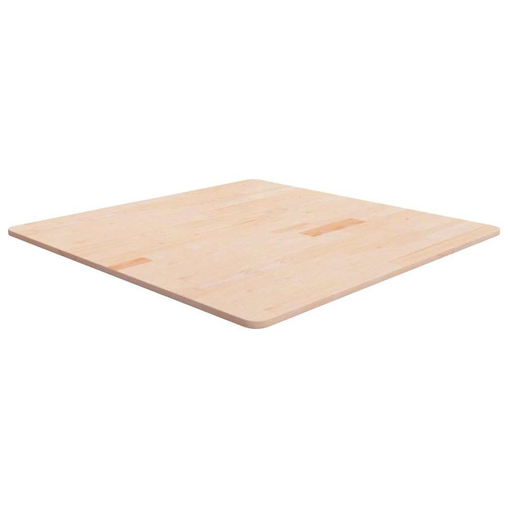 Dessus de table carré 90x90x1,5 cm bois chêne massif non traité