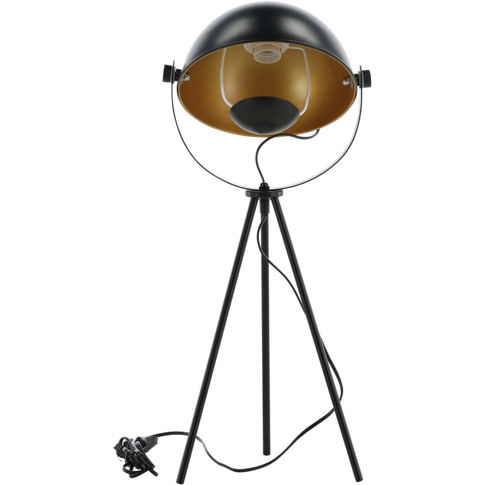 Lampe à poser en acier noir et cuivré search