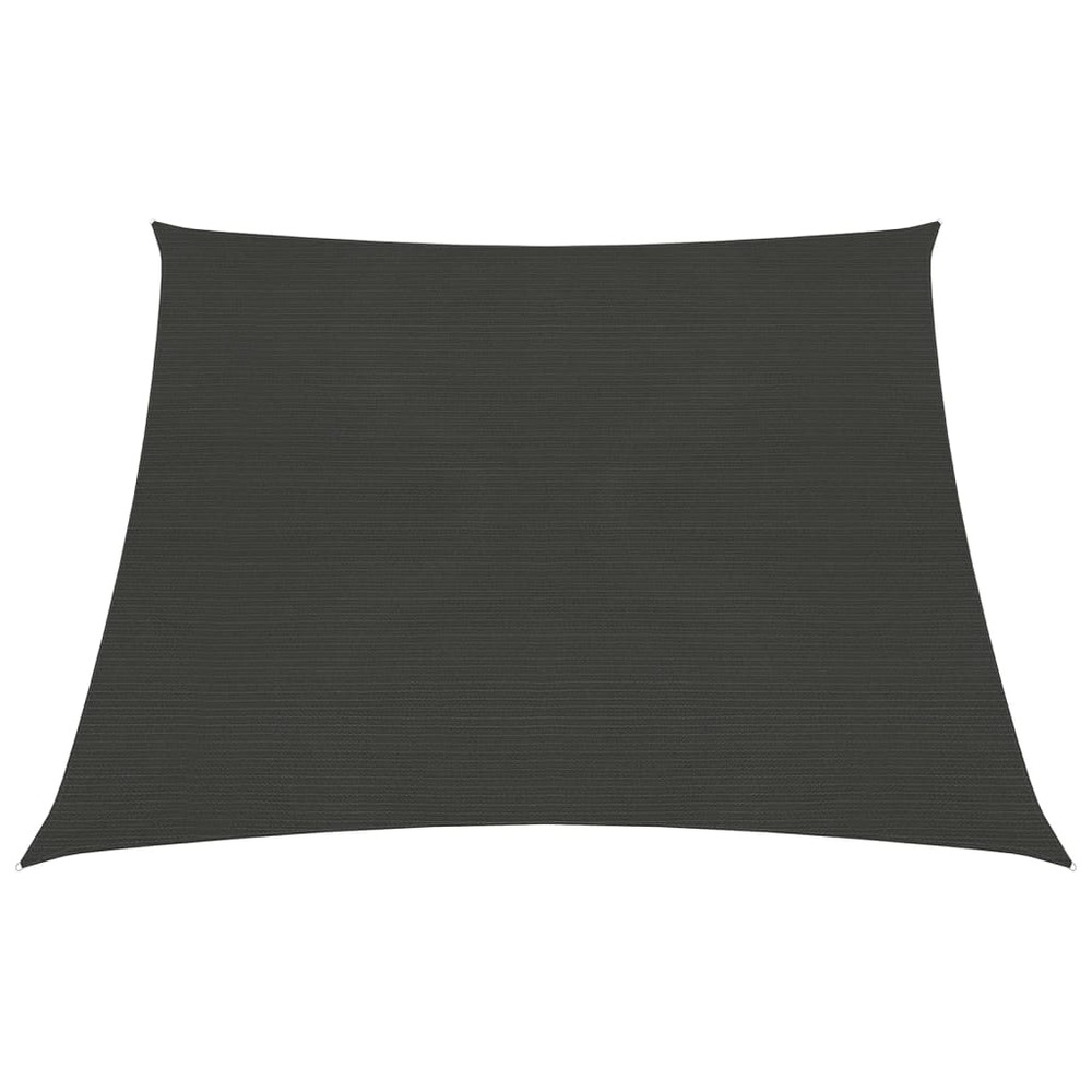 Voile toile d'ombrage parasol 160 g/m² pehd 3/4 x 3 m anthracite