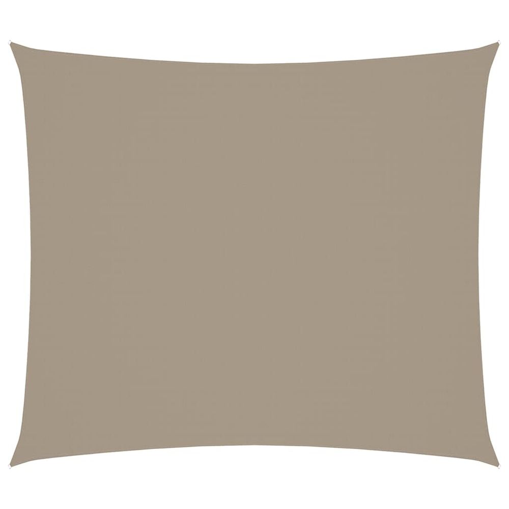 Voile de parasol tissu oxford rectangulaire 2,5x3 m taupe